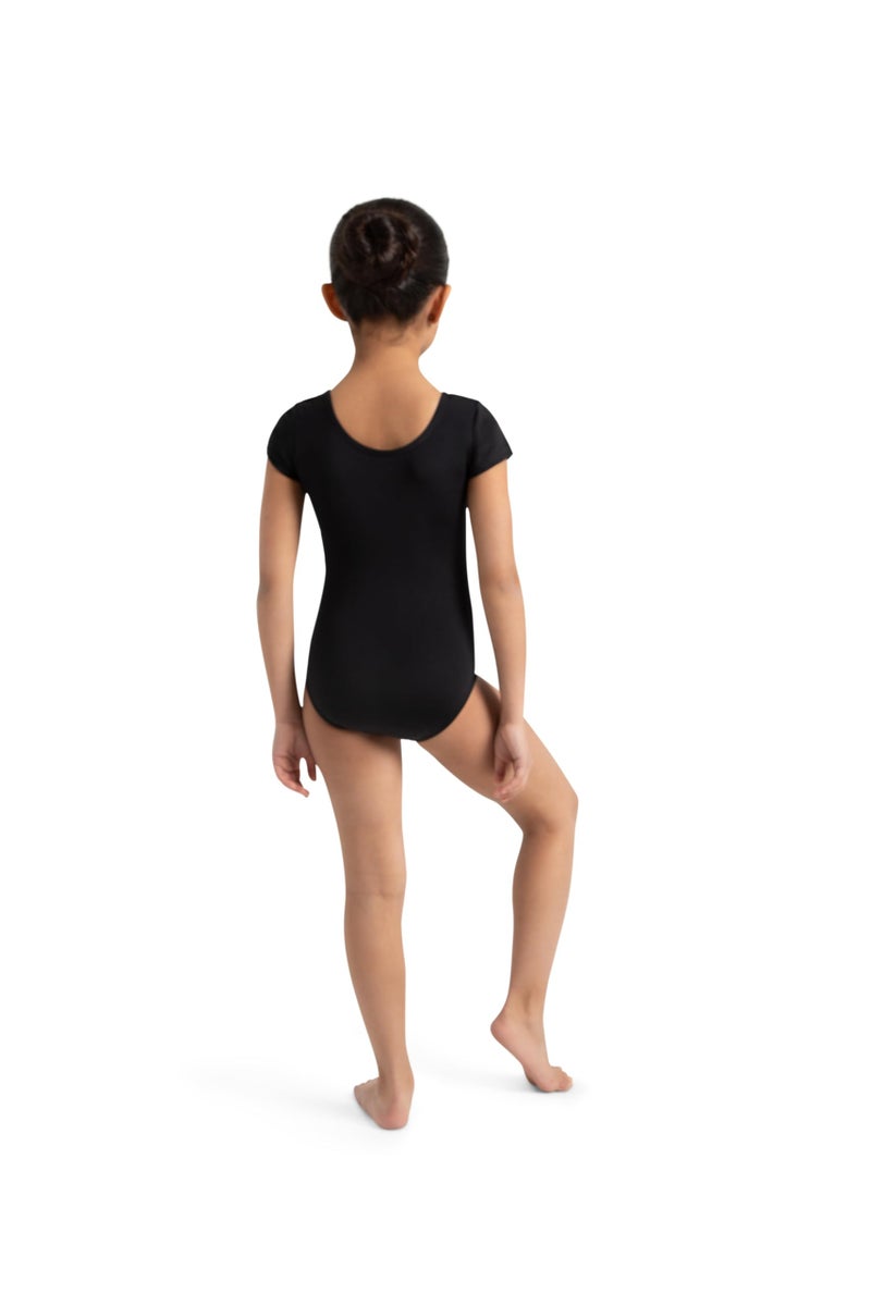 Capezio ليوتارد قصير الأكمام الأساسي للفتيات من كابيزيو، أسود، 4-5 أمريكي - Image 2
